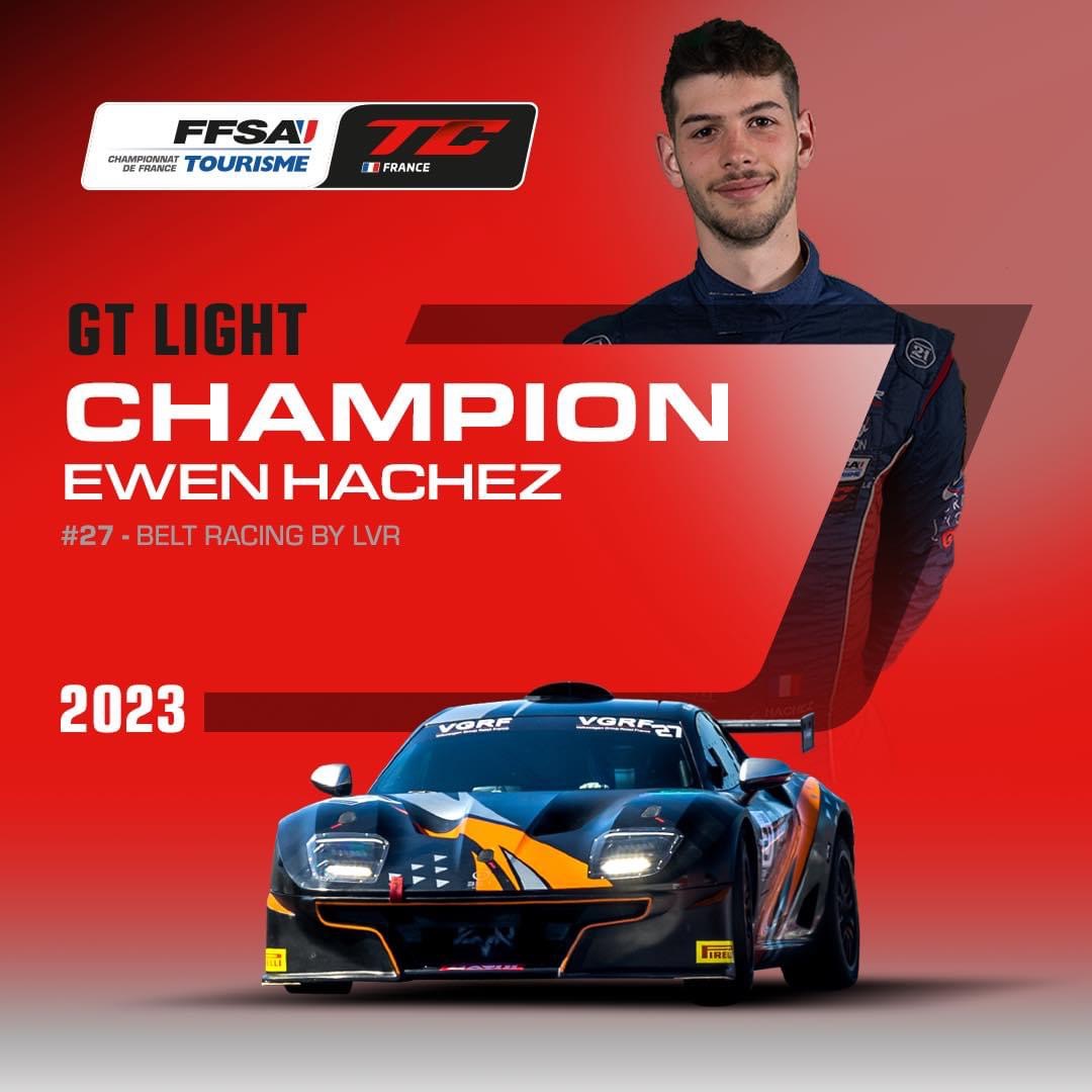 Le titre de champion de France FFSA TC catégorie GT LIGHT LIGIER